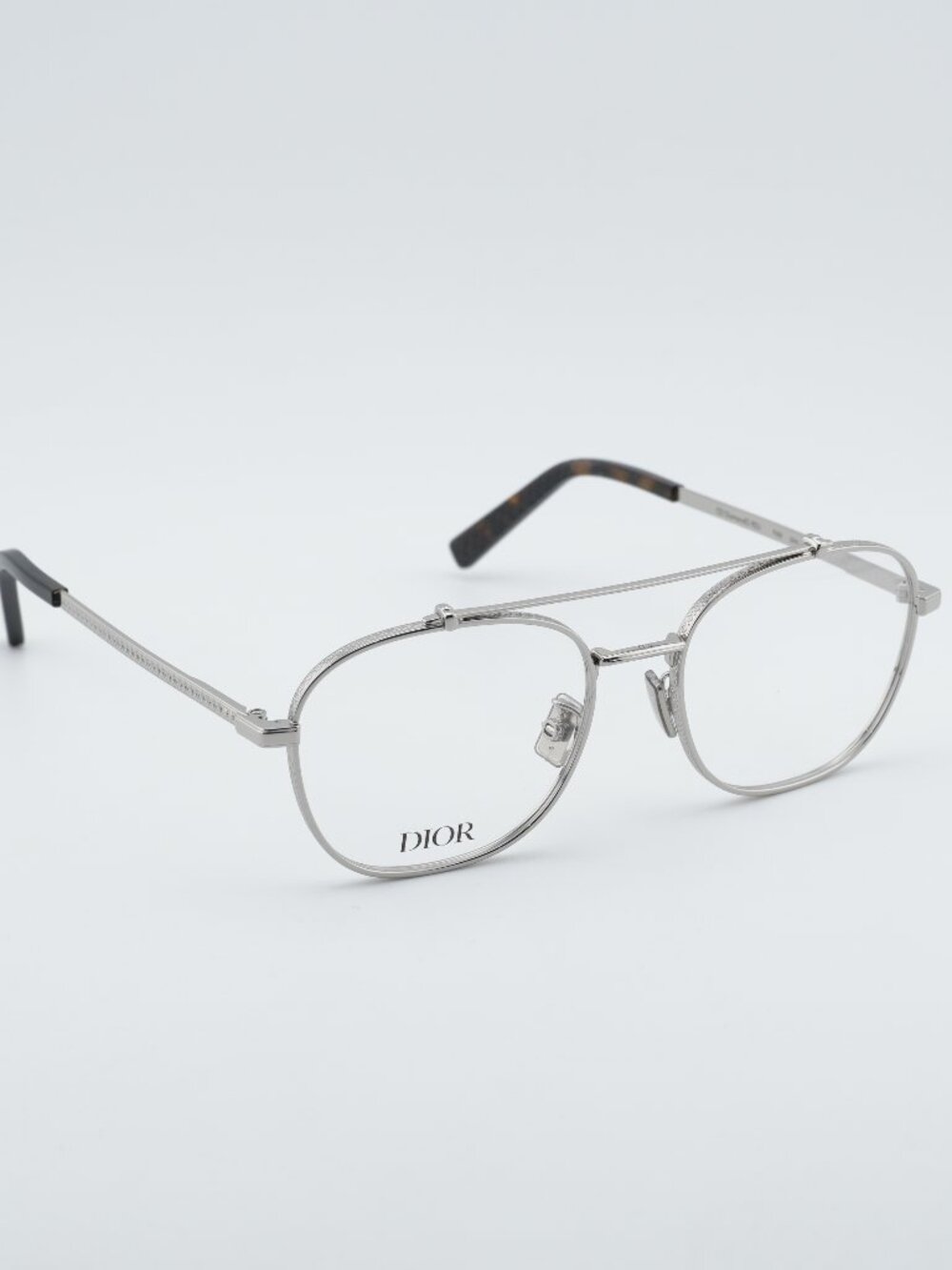 Dior CD DIAMONDO R2U F200 Eyeglasses Silver/Gold 54mm Aviator Frame